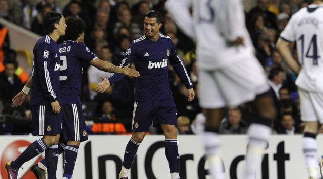 Cristiano Ronaldo celebra el único tanto del último partido entre ambos equipos en 2011