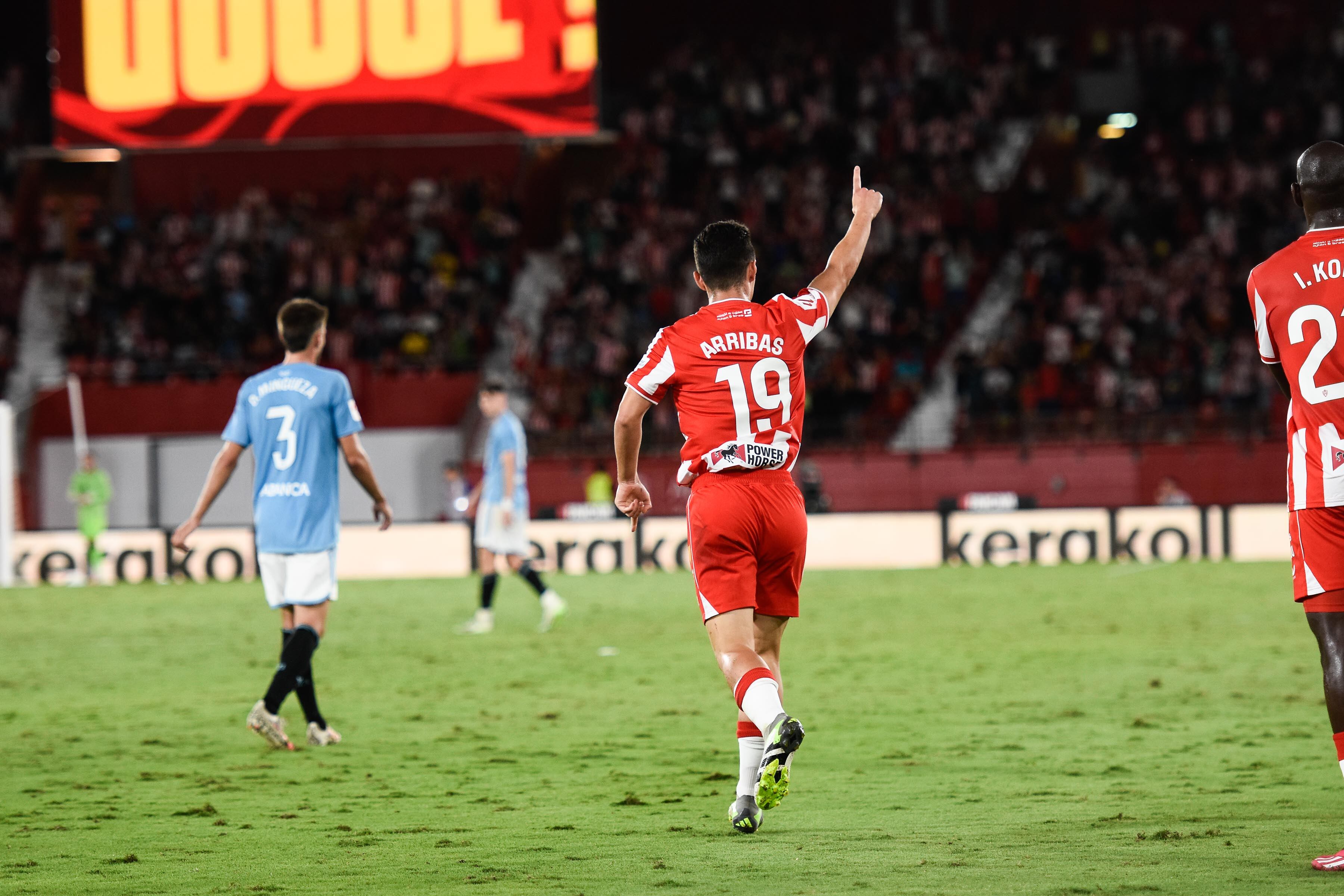 Arribas ya ha anotado dos goles con el Almería.