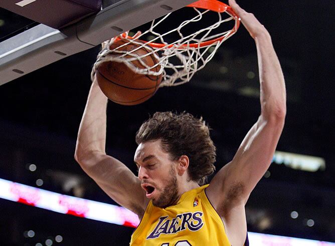 Pau Gasol hace un mate