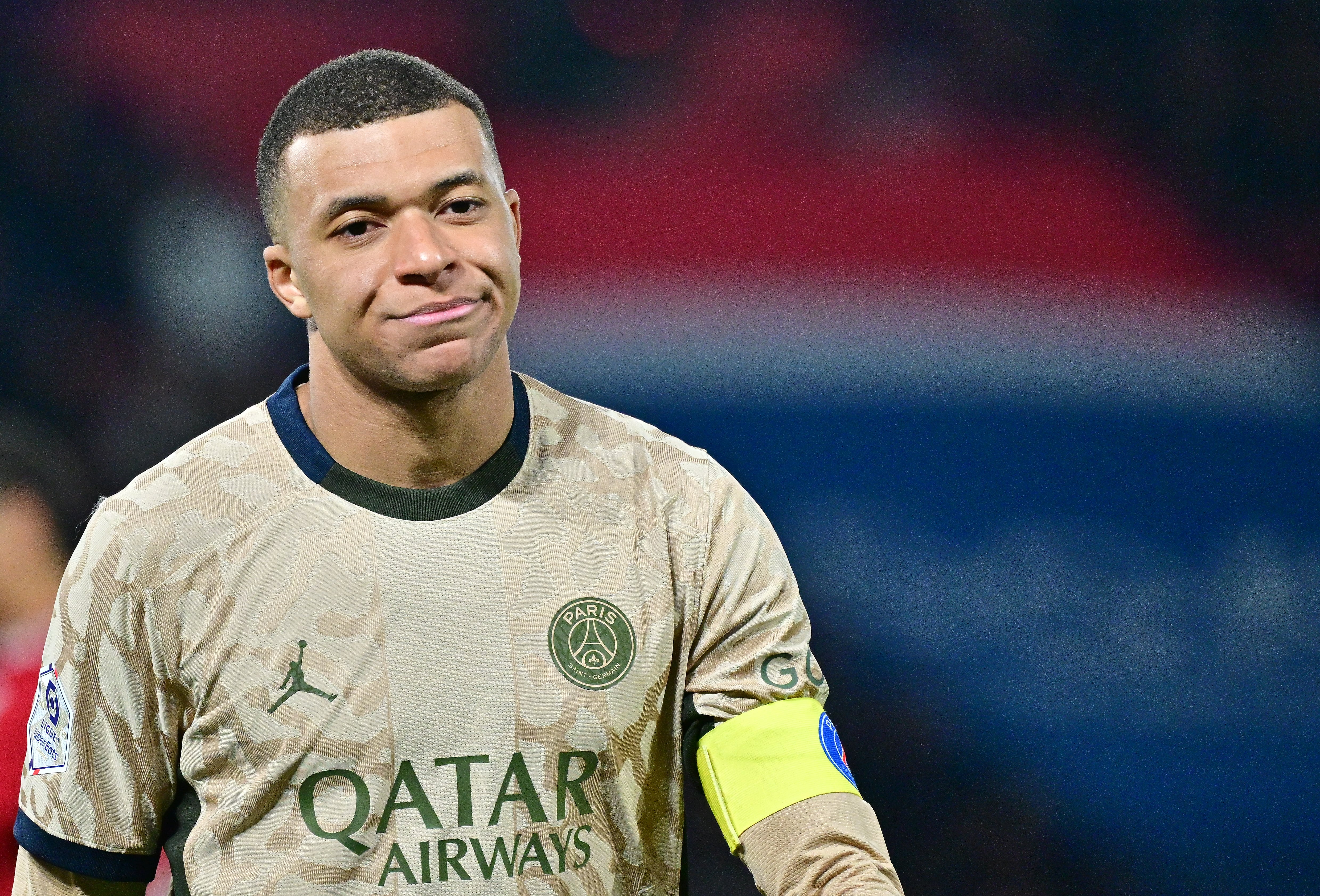 Kylian Mbappé, durante un partido en el Paris Saint-Germain y el Stade Brestois