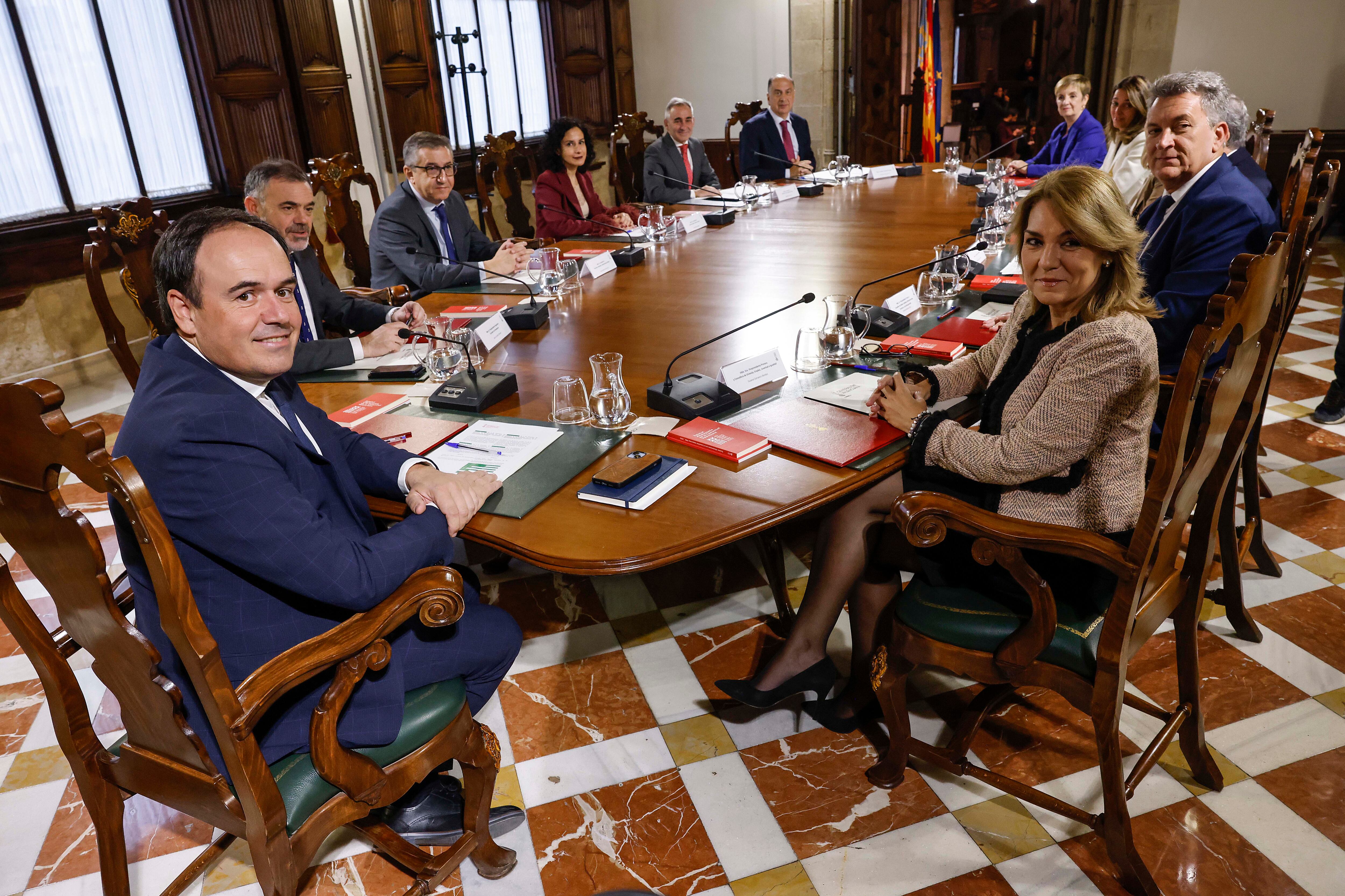 Valencia, 4 de diciembre de 2025. Primera reunión del nuevo Consell de Juanfran Pérez Llorca como president de la Generalitat