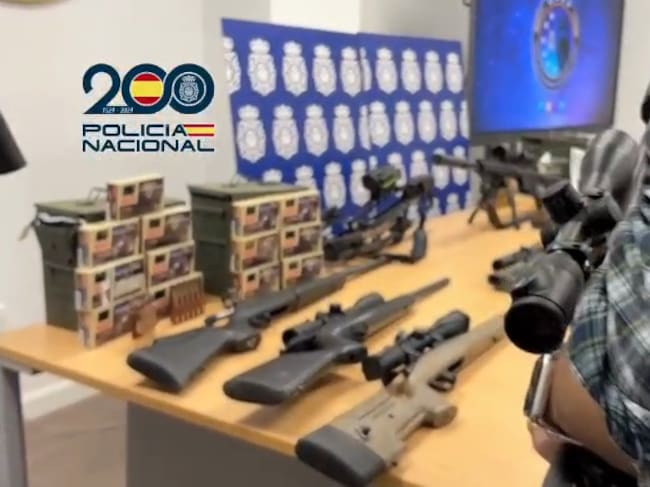 Desarticulada una organización criminal que tenía un taller clandestino de armas de fuego en Ávila
