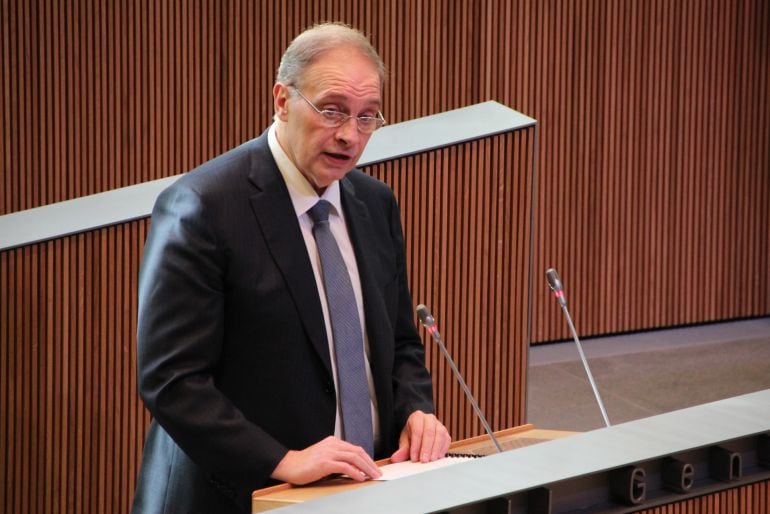 El president del grup parlamentari liberal, Josep PIntat.