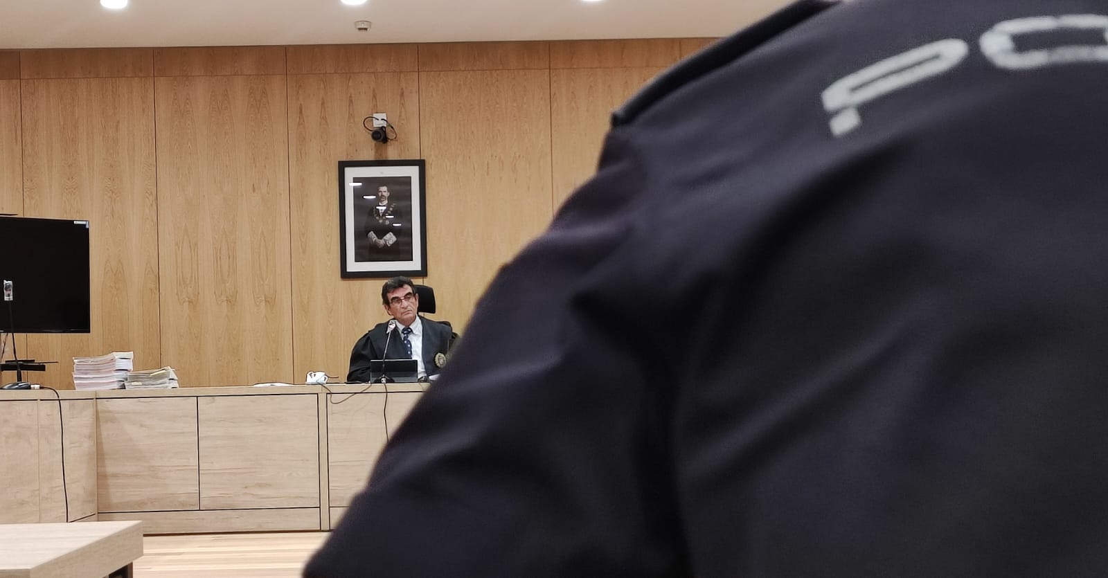 Momento del juicio de La Chica Carlota