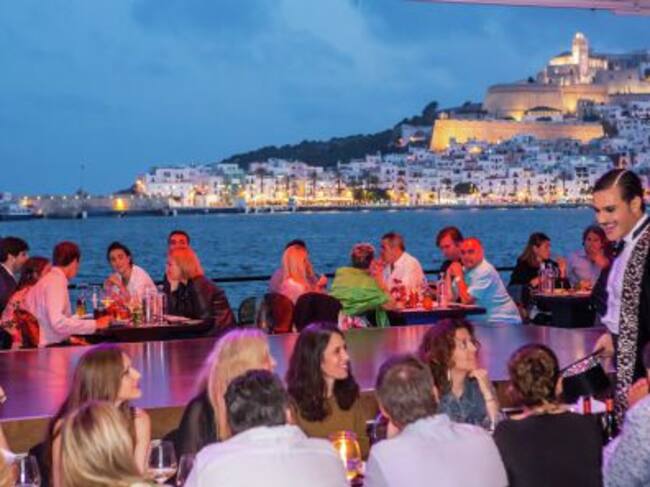 Un momento durante la gala benéfica