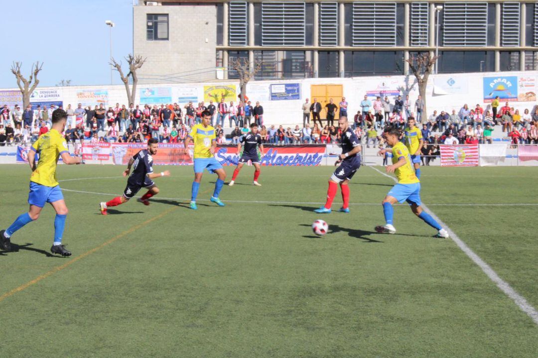 Un momento del partido.