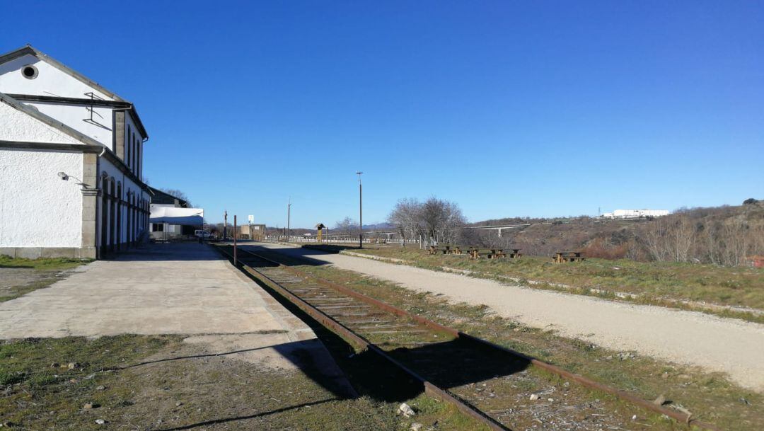 Imagen del paso de la Vía Verde por Béjar.