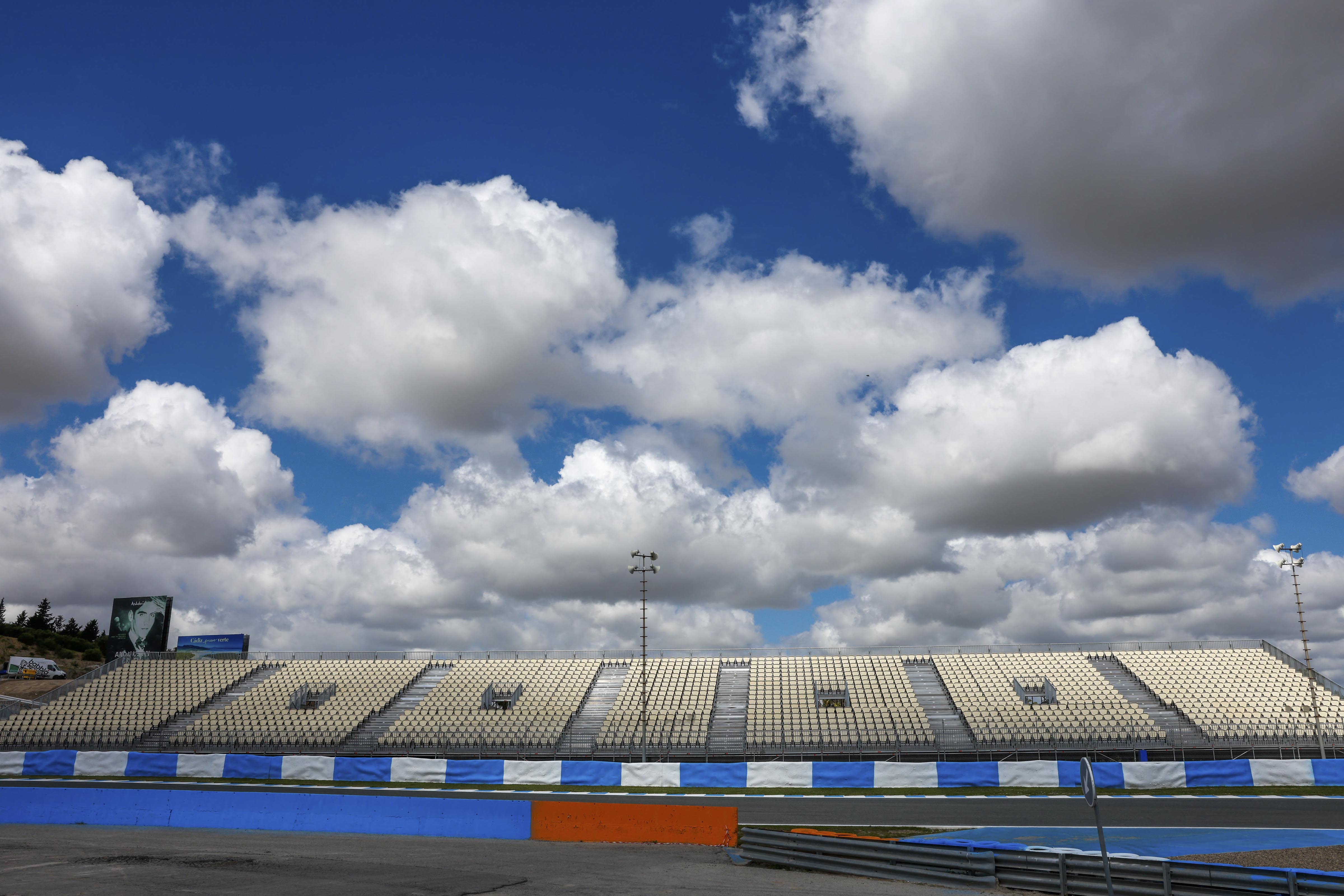 Aspecto que presentan las nuevas tribunas del Circuito de Jerez