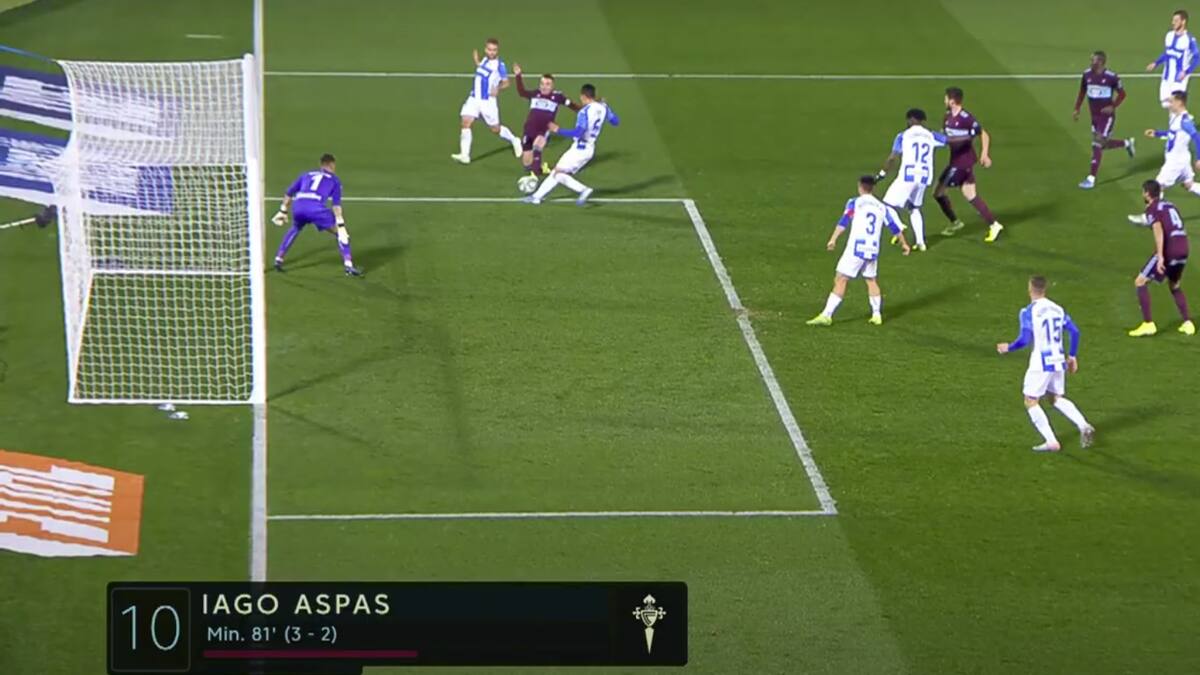 Los dos milagros de Aspas contra el Leganés