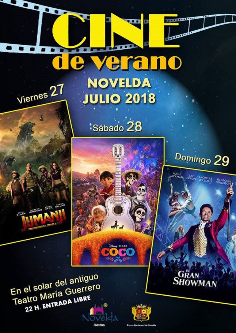 Este fin de semana se proyectará Jumanji, Coco y El gran showman 