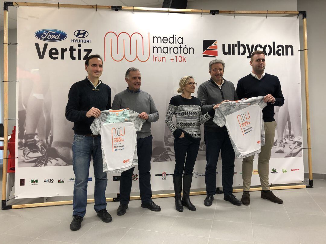 Foto de la presentación de la Media Maratón de Irun