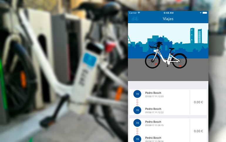 La nueva app de BiciMad ofrece información de los trayectos y permite renovar el saldo, pero contiene graves deficiencias de seguridad.