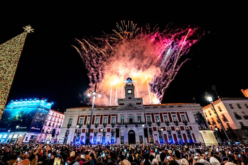La Puerta del Sol en Madrid, el 1 de enero de 2025