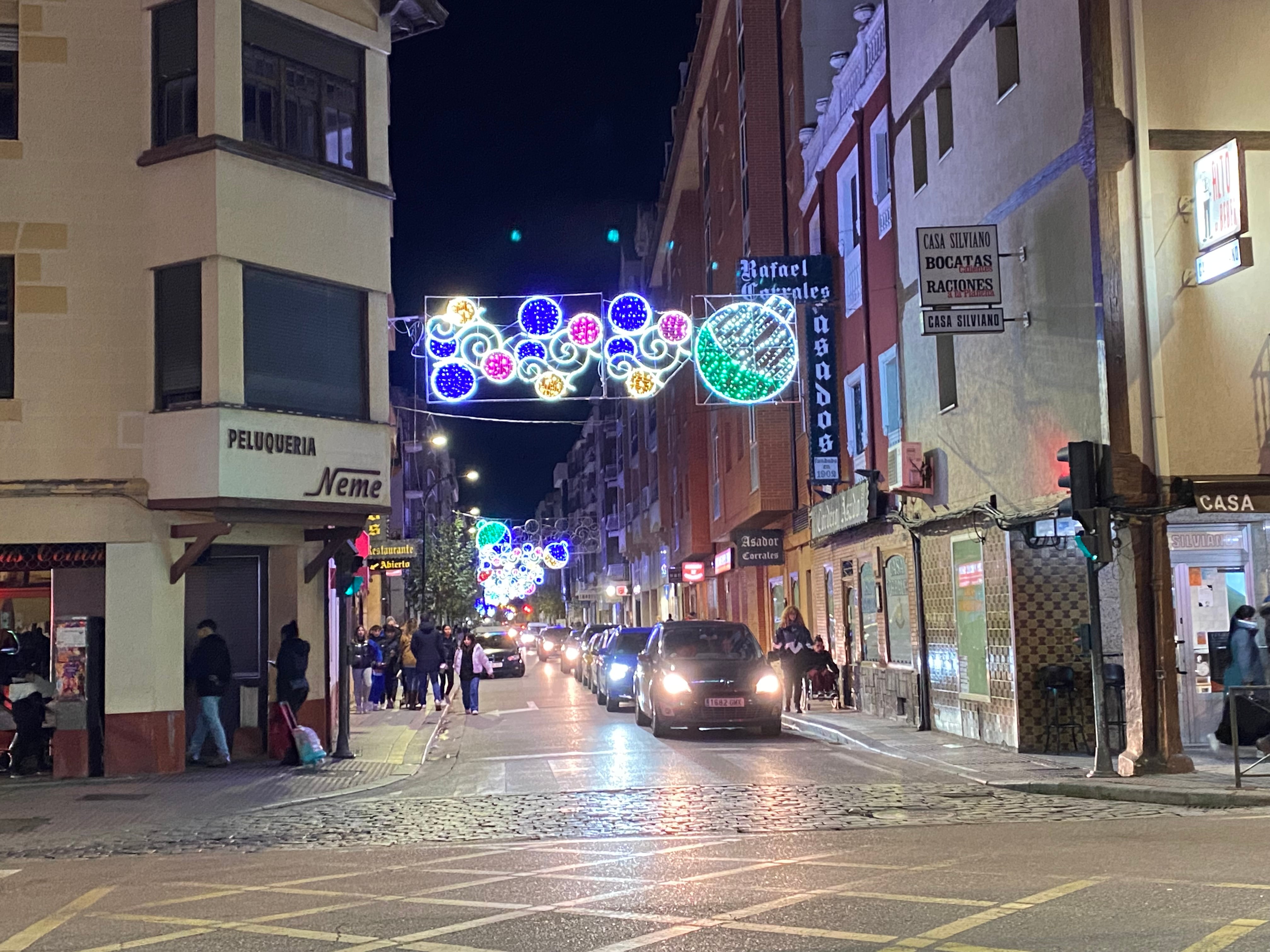 Calle Carrequemada, iluminada