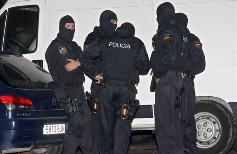 Fotografía de archivo de una operación de la Policía Nacional.