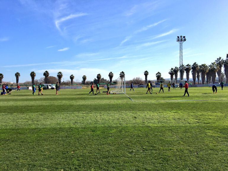 Entrenamiento en la ciudad deportiva