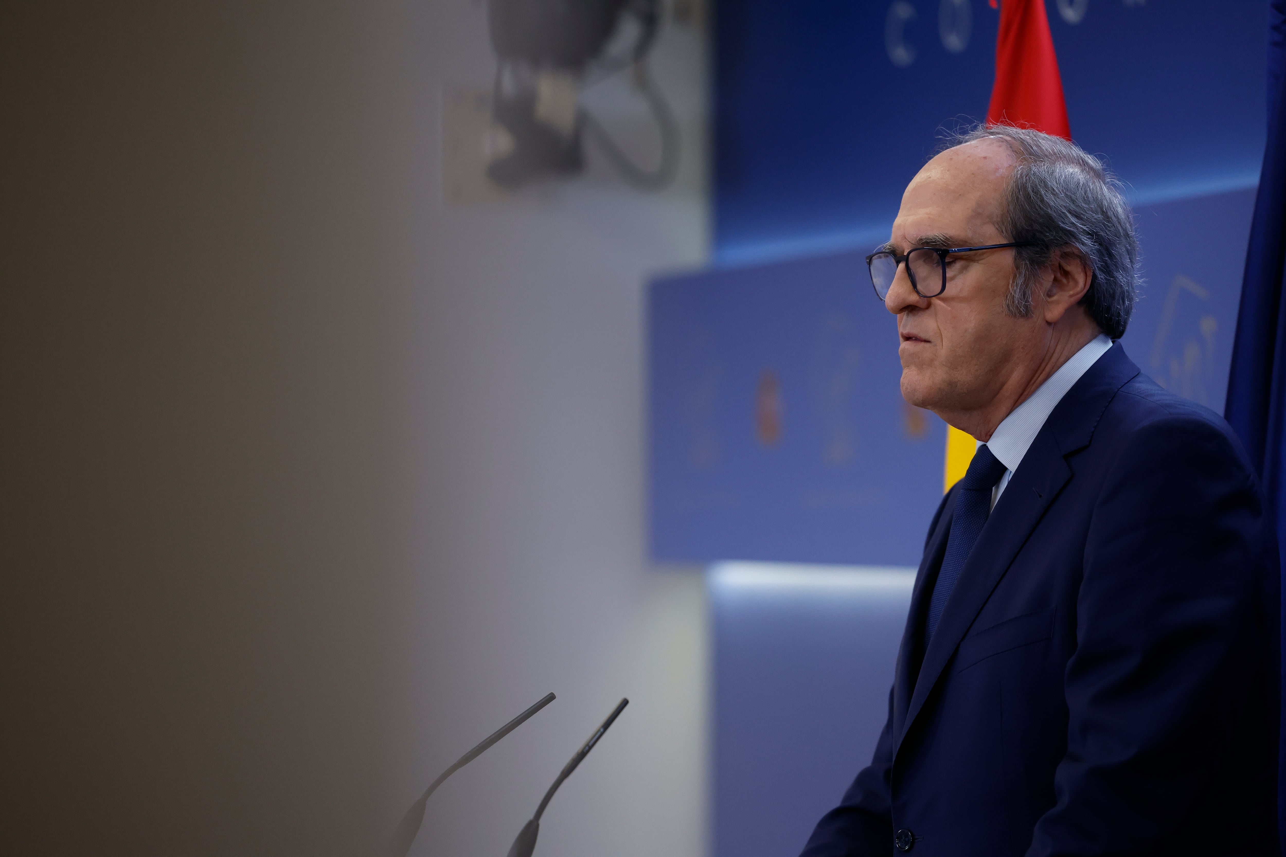 MADRID, 22/03/2024.- El defensor del pueblo, Ángel Gabilondo, ofrece una rueda de prensa después de entregar el informe anual correspondiente al año 2023, en el que recoge las principales quejas de los ciudadanos ante la institución, este viernes en el Congreso de los Diputados en Madrid. EFE/ Zipi
