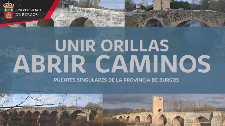 Cartel de la exposición sobre puentes singulares de la provincia.