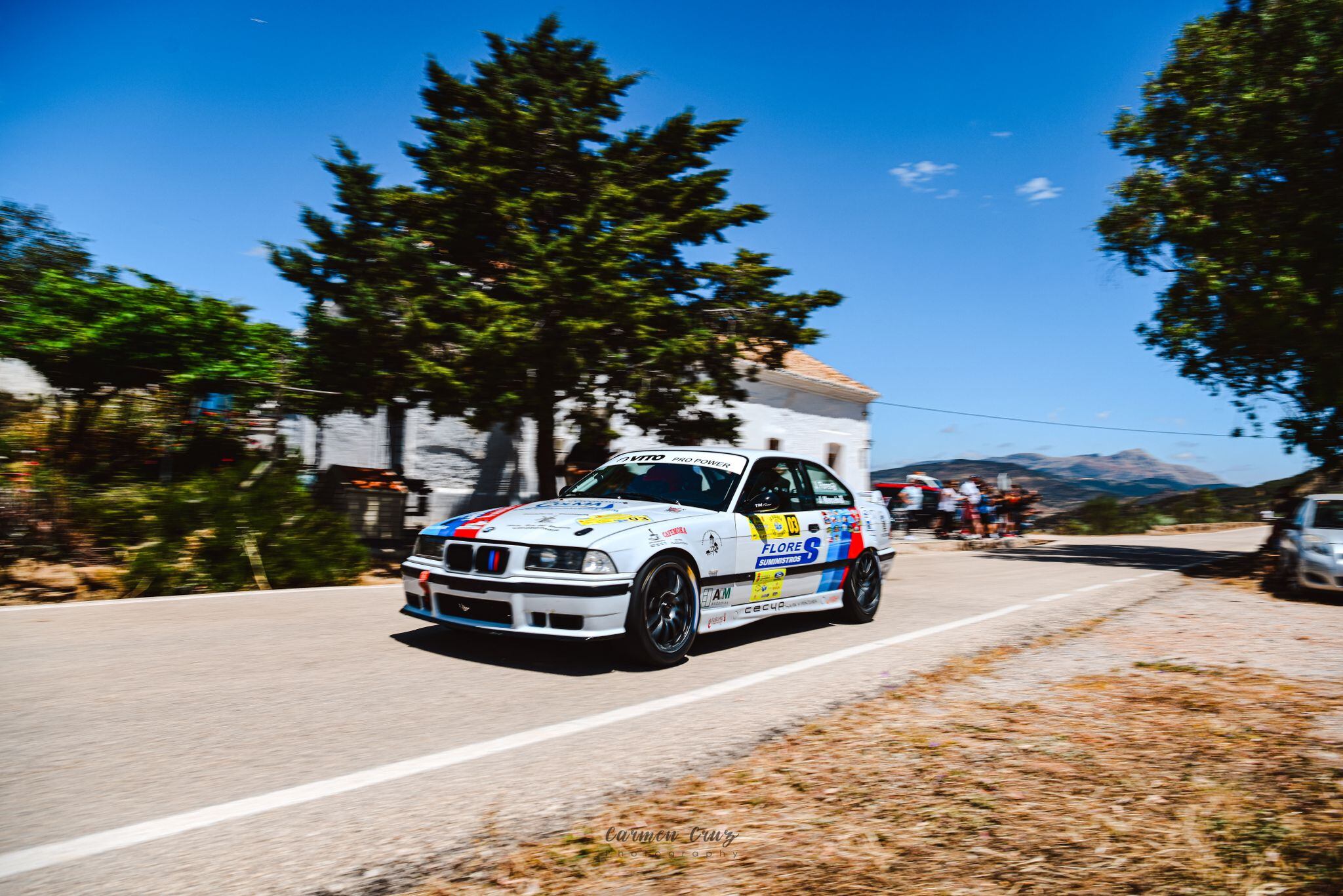 El piloto José Antonio González y Jorge Mancebo con el BMW M3 con el que vencieron el Rally-Crono de Casabermeja en 2024