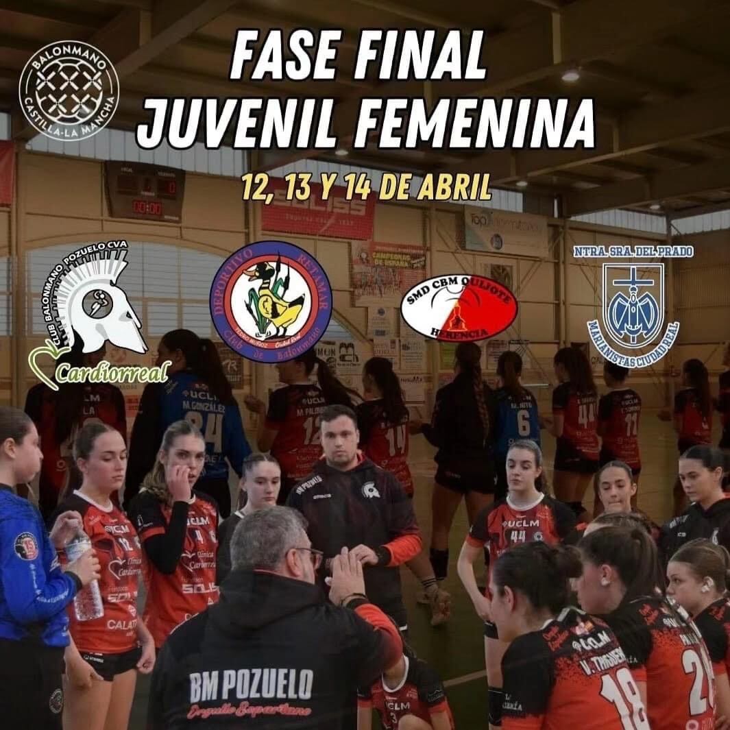 Cartel de la fase final de la Liga Regular del juvenil femenino de balonmano