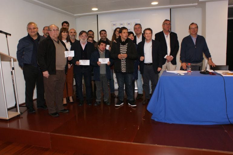 Entrega de los &#039;Premis 100x100&#039; de la Fundació Esportiva Dénia, en 2017.