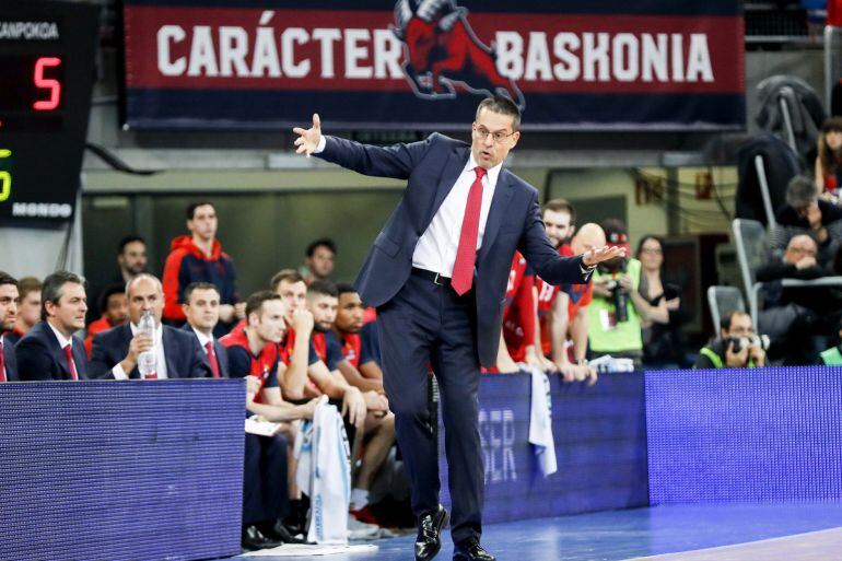 Pedro Martínez, en una acción del partido contra el CSKA del pasado día 29