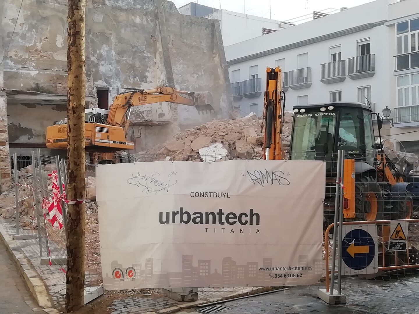 Inicio de las obras de la promoción en El Mentidero