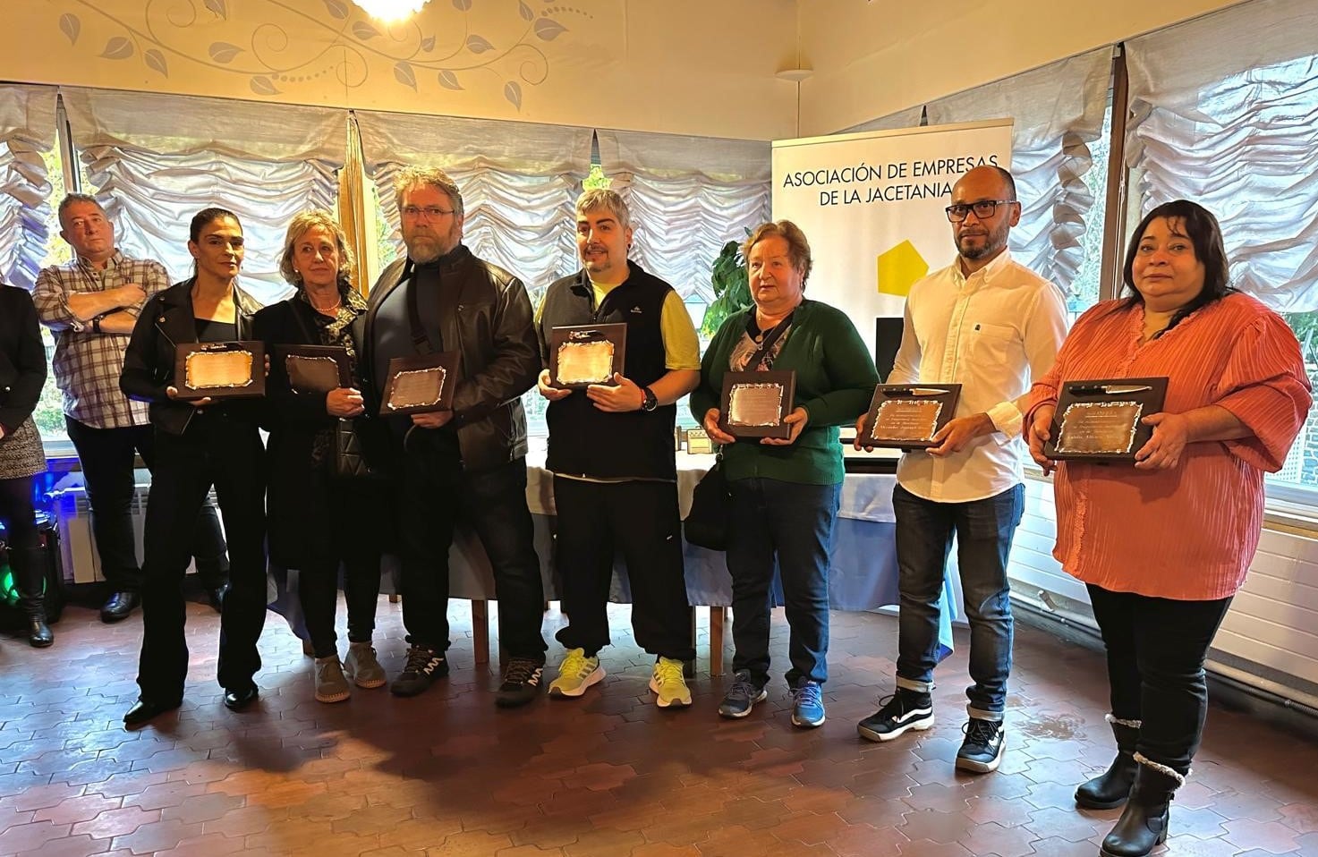 Homenajeados en la entrega de premios ACOMSEJA