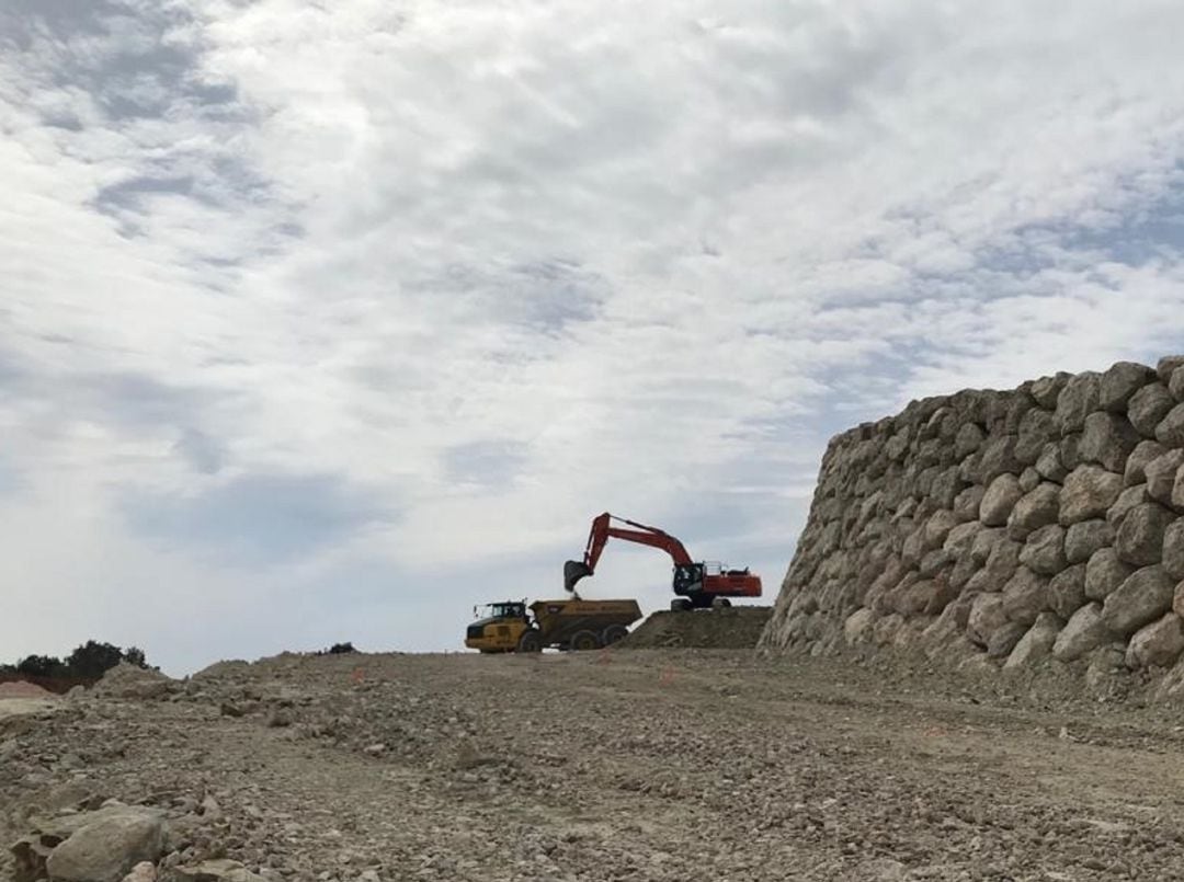 Obras en la variante de Benissa.