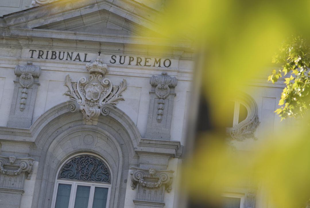 La fachada del Tribunal Supremo, en Madrid (España).