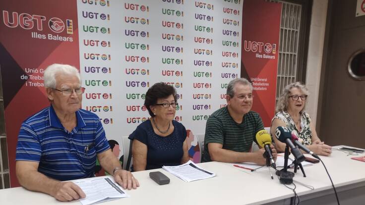 Pedro Berruezo (UGT) y Rafaela García (CCOO)