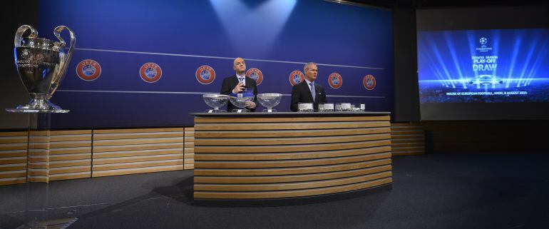 La sede de la UEFA en Suza acoge el sorteo de las semifinales de la Liga de Campeones