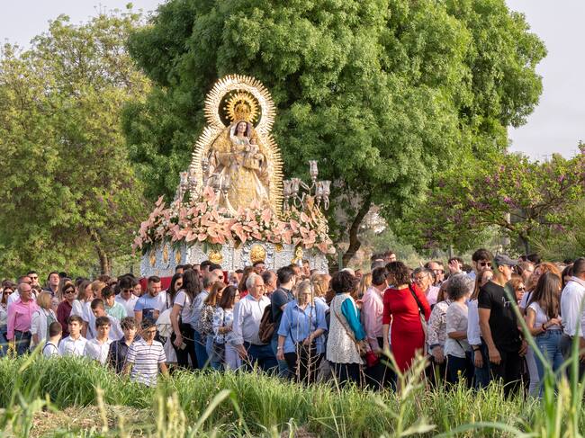 Procesión de la Virgen de los Remedios, en Olvera