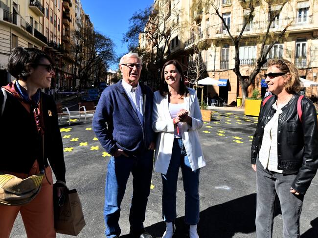 Inauguración de la primera supermanzana de València