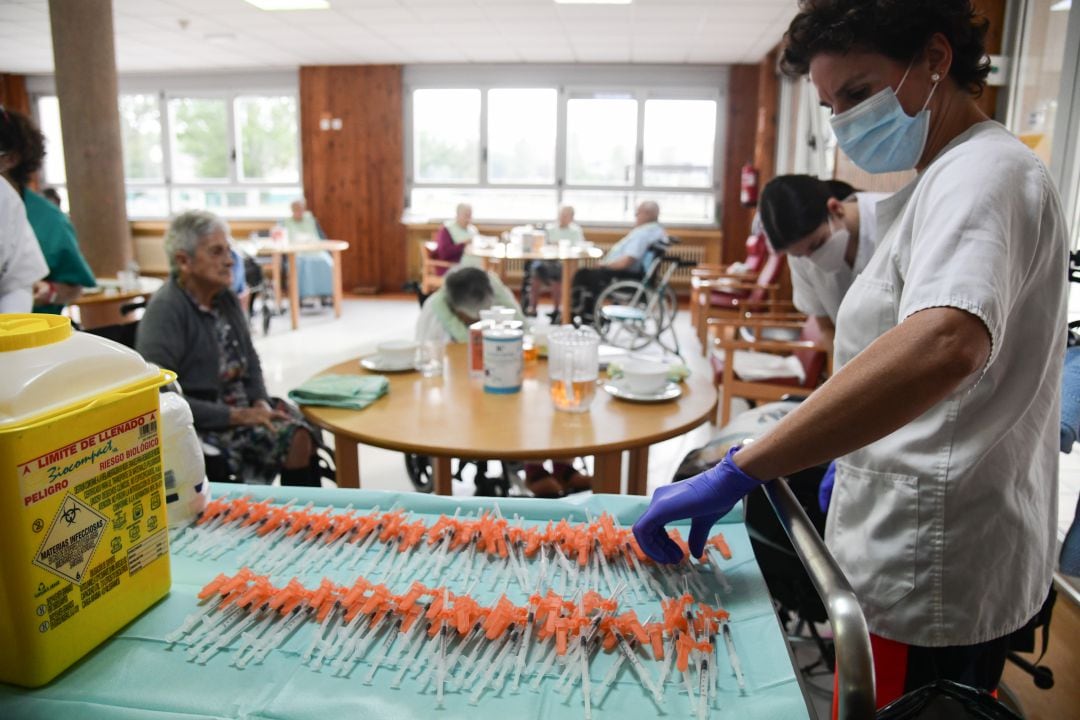 Vacunas preparadas para ser administradas