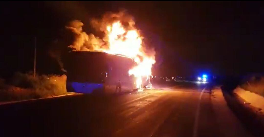 Incendio autobús
