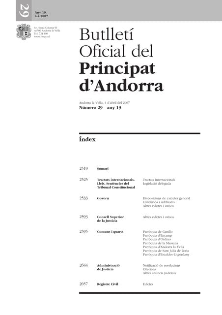 L'edició en paper del BOPA té els dies comptats