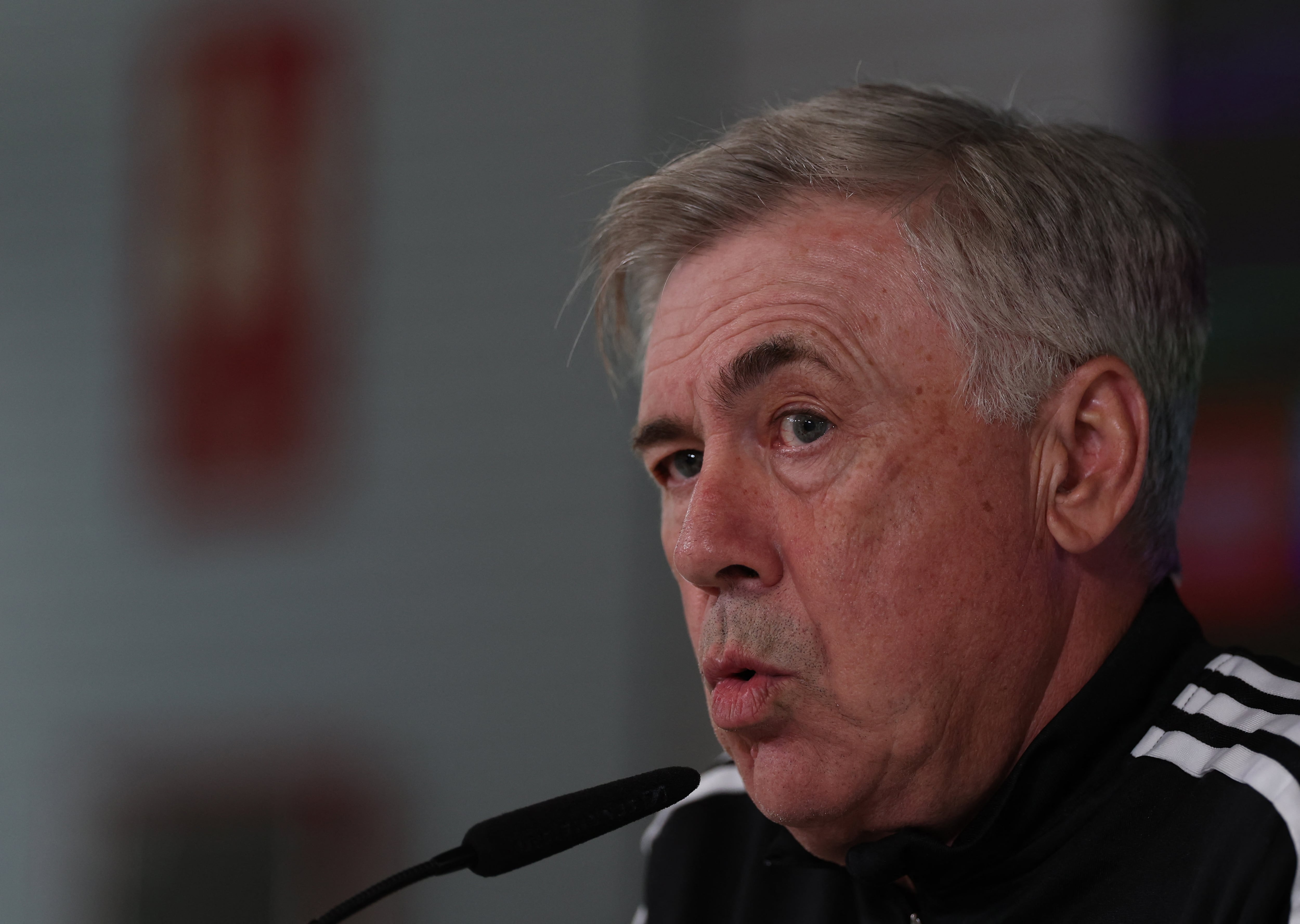 Ancelotti, en rueda de prensa.