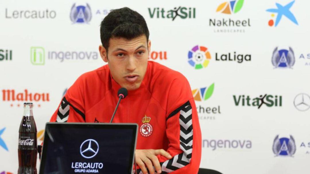 Unai Albizua en rueda de prensa. 