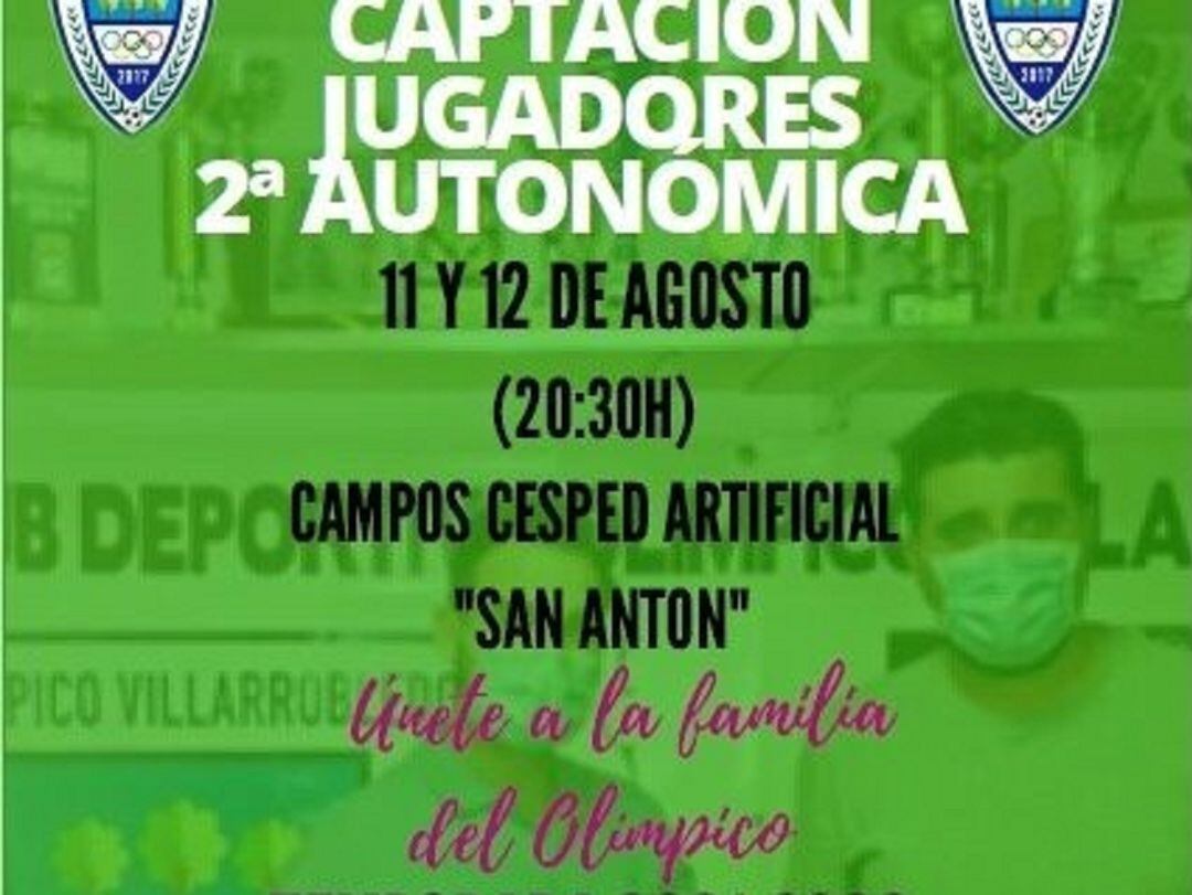 Cartel captación jugadores