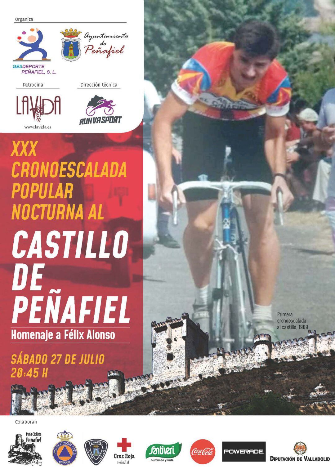 Cartel de la XXX Cronoescalada al castillo