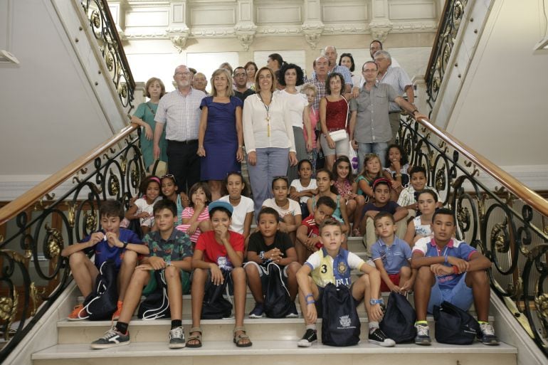 Los niños saharauis en la Diputación de Palencia