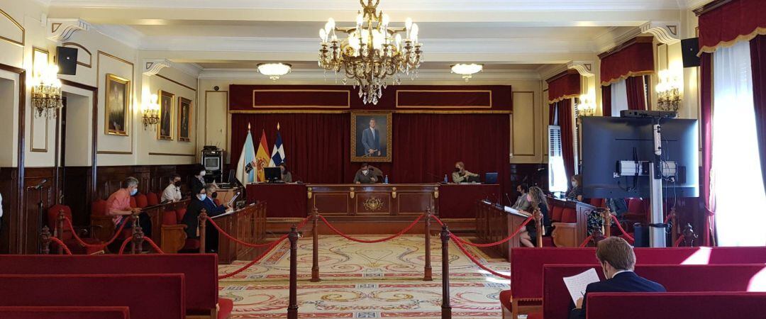 Pleno del Ayuntamiento de Ferrol celebrado de manera presencial y telemática