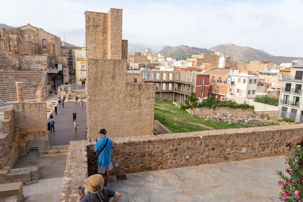 Pórtico occidental del Museo del Teatro Romano de Cartagena