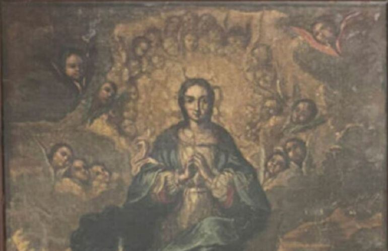 Pintura de &quot;La Inmaculada&quot;, del siglo XVIII, que pertenece a la colección de obras de Sijena