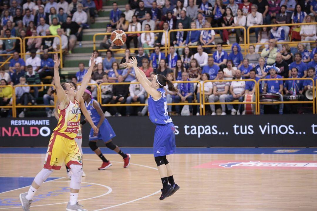 Un instant del partit a Salamanca