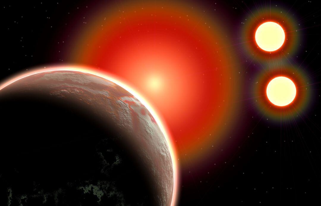 Recreación de exoplanetas.