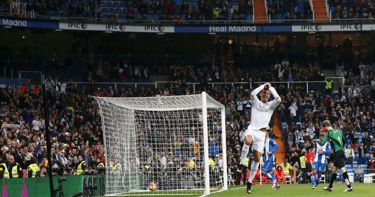 Cristiano celebra el gol
