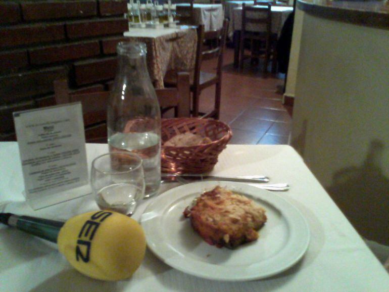 Uno de las deliciosas propuestas del menú del Museo del Órgano