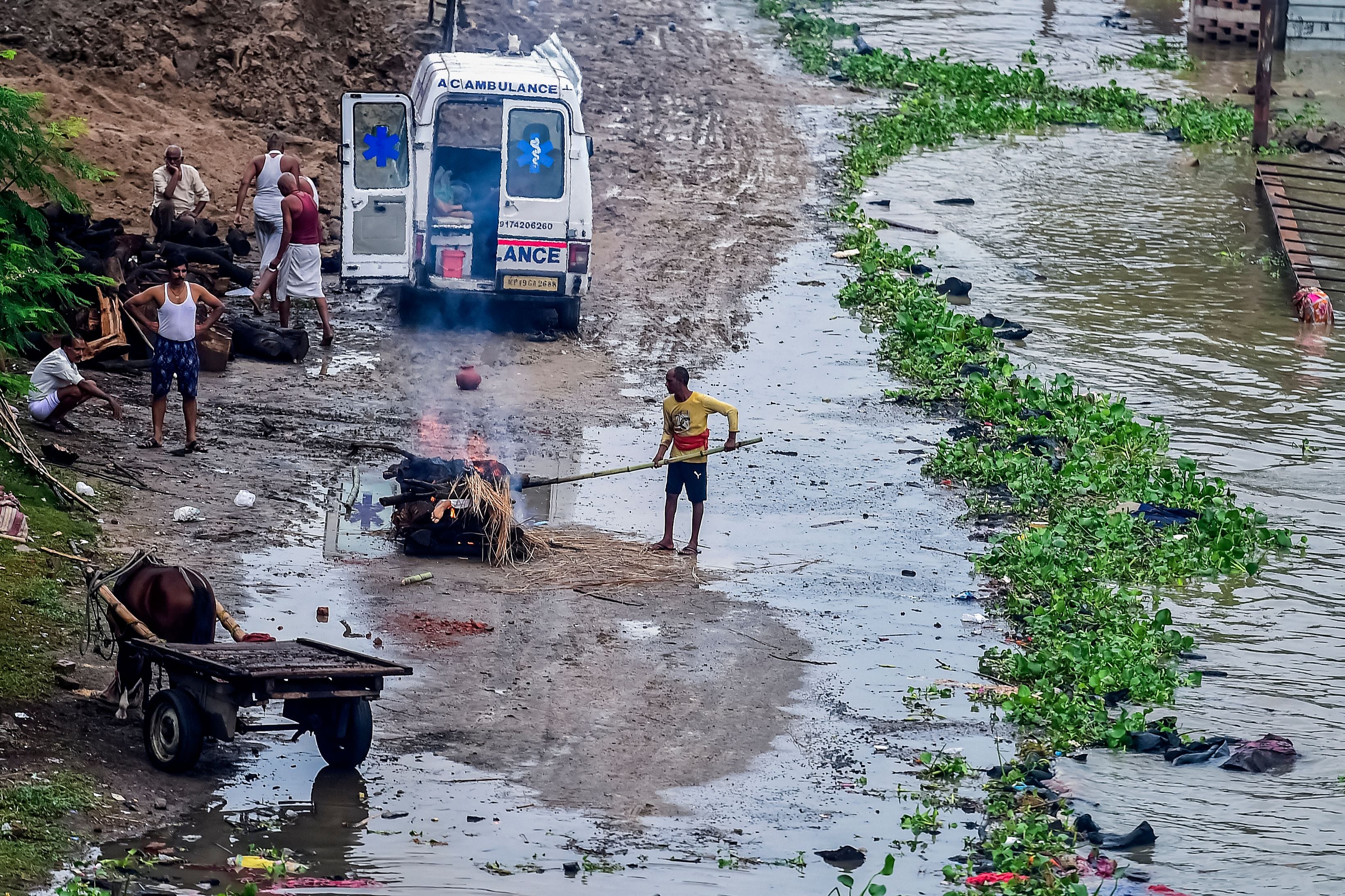 Inundaciones en la India.